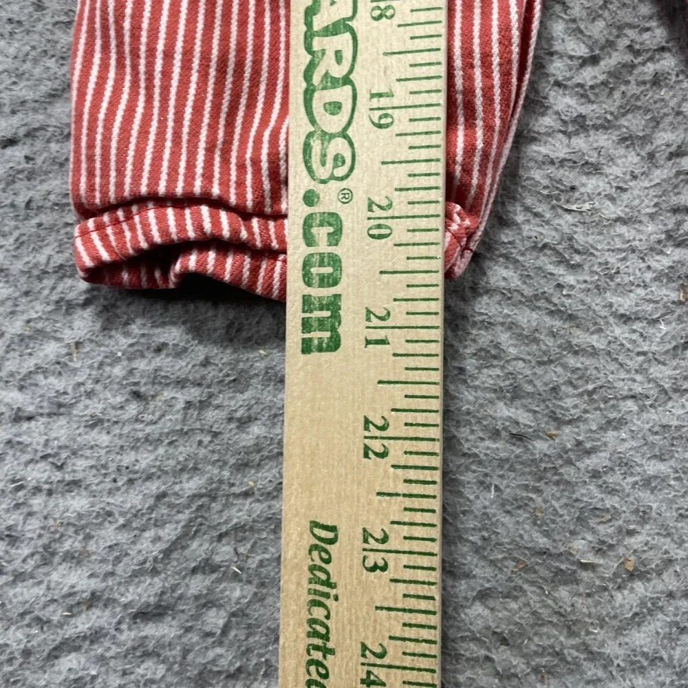 VTG 80s OshKosh B'gosh Vestbak Overalls Infant Boys 6-9M Red Stripe Denim USA